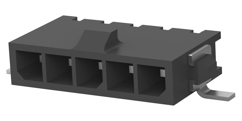 AMP - TE Connectivity 2-1445057-5 Pin Header Wire-to-Board 3 mm 1 Rows 5 Contacts Surface Mount Right Angle Micro MATE-N-LOK