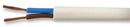 PRO POWER 2182Y-0.5MMWHT50M Round Mains Cable 2182Y 2-Core 3A White 0.5mm&sup2; x 50m