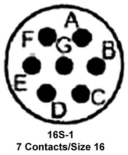 Amphenol Industrial 97-3106A-16S-1S 97-3106A-16S-1S Circular Connector Plug 16S-1S Cable