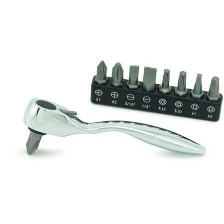 Titan 11205 Offset Micro Bit Ratchet With Bits 86T1122