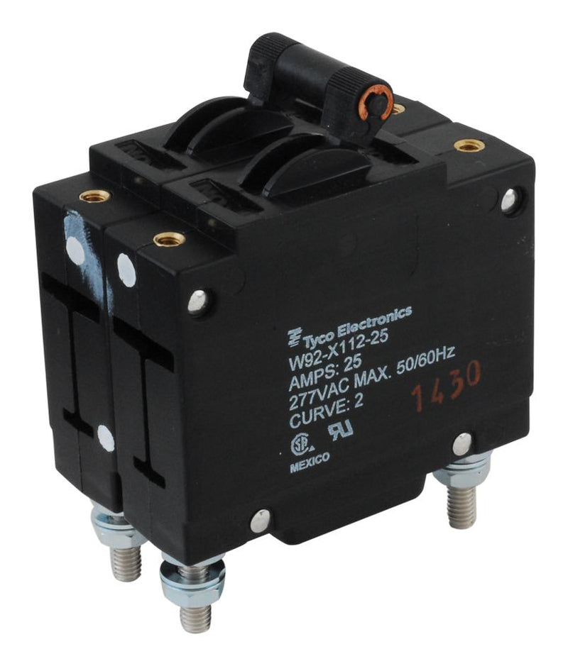 POTTER&amp;BRUMFIELD - TE Connectivity W92-X112-25 W92-X112-25 Circuit Breaker Hydromagnetic 2P 277V