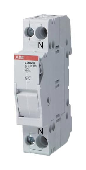 ABB E91/125 DIN Rail Fuse Holder 1P 125A 600V New