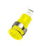 Multicomp PRO MP770562 Banana Test Connector 4mm Jack Panel Mount 32 A 1 kV Nickel Plated Contacts Yellow