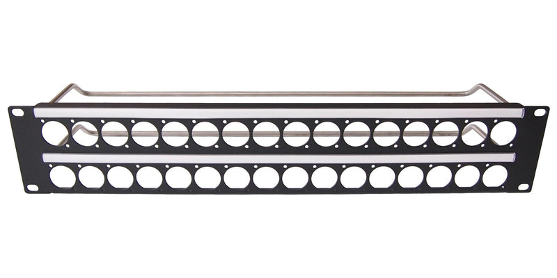 Cliff Electronic Components CP30155 Patch Panel w/ Plain Hole Unloaded 32 Ports 2U Panels