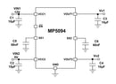 Monolithic Power Systems (MPS) MP5094GJ-Z Load Distribution Switch Active Low 2 Outputs 12 V Input 4 A 0.05 ohm TSOT-23-8 New