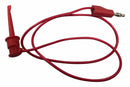 Multicomp PRO MP770813 MP770813 Grabber to Banana Plug Test Lead Hook Clip 4mm Stackable 35.43 " 900 mm Red 3 A