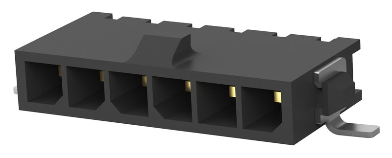 AMP - TE Connectivity 2-1445091-6 Rectangular Connector Micro MATE-N-LOK Series 6 Contacts Header 3 mm Surface Mount 1 Row