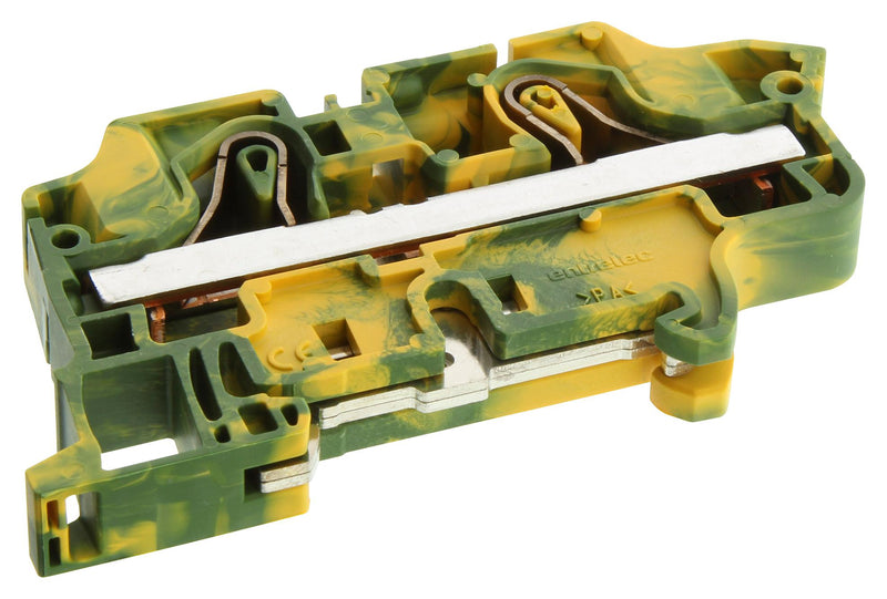 Entrelec - TE Connectivity 1SNK710150R0000 1SNK710150R0000 DIN Rail Mount Terminal Block 2 Ways 6 AWG 10 mm&Acirc;&sup2; Clamp