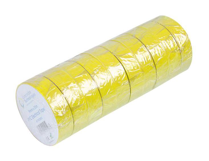 Multicomp PRO MP002162 Electrical Insulation Tape PVC (Polyvinyl Chloride) Yellow 19 mm x 33 m