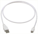 TRIPP-LITE U050AB-003-WH U050AB-003-WH USB Cable 2.0 Type A-MICRO B Plug 3FT