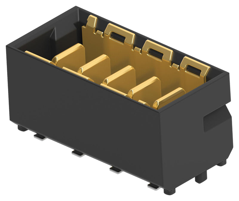 Erni - TE Connectivity 214550-E Mezzanine Connector Plug 2 mm 1 Rows 5 Contacts Surface Mount Straight Copper Alloy New