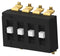 Alcoswitch - TE Connectivity TDS04SGNNTU04 DIP / SIP Switch Raised Type 4 Circuits SP3T SMD TDS Series Unsealed 24 V