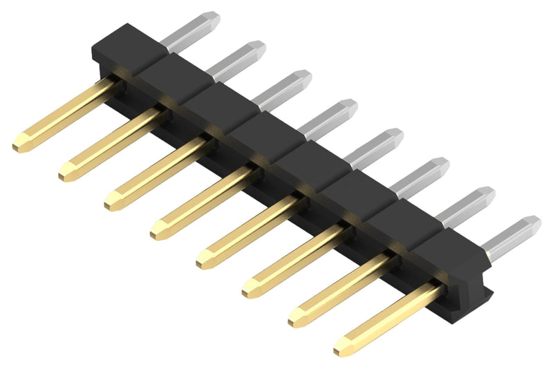 TE Connectivity 1-2355182-0 Pin Header Board-to-Board 2 mm 1 Rows 10 Contacts Through Hole Ampmodu Series