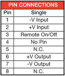 XP Power IP2403SA IP2403SA Isolated Through Hole DC/DC Converter Regulated ITE 4:1 3 W 1 Output 3.3 V 700 mA