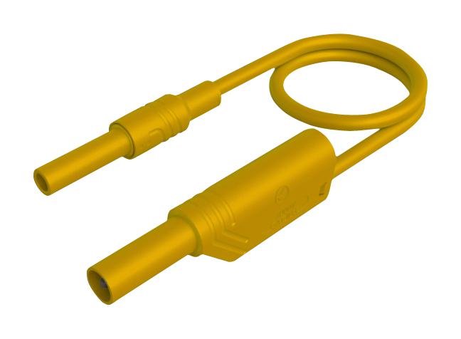 Hirschmann Test and Measurement 934040103 Banana Lead 4mm Stackable Plug Shrouded Socket 9.9 " 250 mm New