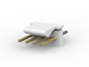 AMP - TE Connectivity 3-641126-4 Pin Header Wire-to-Board 2.54 mm 1 Rows 4 Contacts Through Hole MTA 100 Series