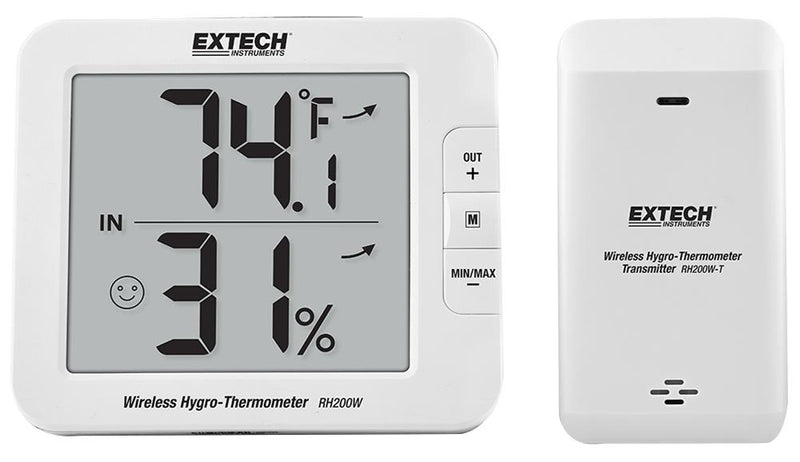 Extech Instruments RH200W Humidity Meter Hygro Multi-Channel Wireless 1% to 99% Relative 113 mm 61