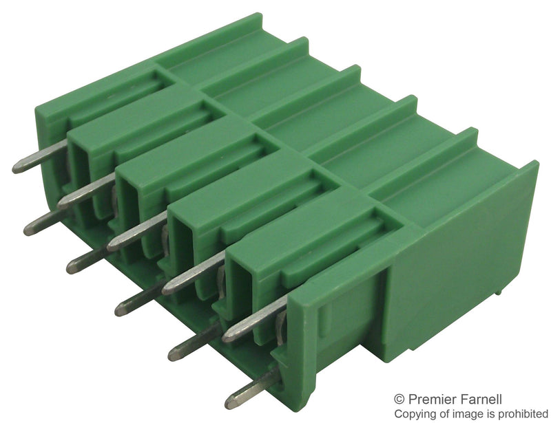 Phoenix Contact PCV 4/5-G-7.62 PCV 4/5-G-7.62 Terminal Block Vertical Header 7.62 mm 5 Ways 20 A 630 V Through Hole