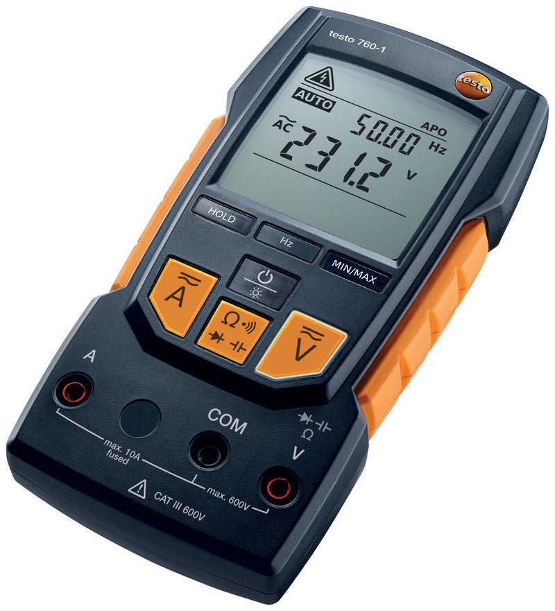 Testo 0590 7601 Handheld Digital Multimeter 10A 600V 4000 Count