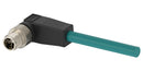 TE Connectivity TAX3822A202-005 Sensor Cable X-Code 90&deg; M12 Plug Free End 8 Positions 5 m 16.4 ft