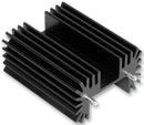 Ohmite RA-T2X-38E Heat Sink Square PCB Black Anodized 3.9 &deg;C/W TO-218 TO-220 TO-247 42 mm 38.1 25