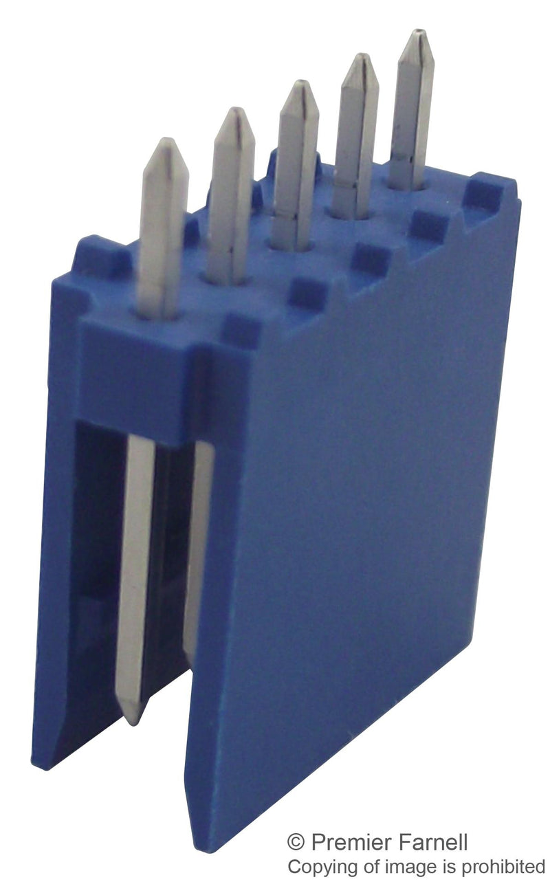 AMP - TE Connectivity 281695-5 Pin Header Vertical Wire-to-Board 2.54 mm 1 Rows 5 Contacts Through Hole Straight