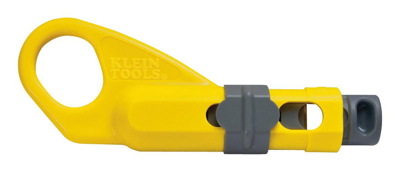 Klein Tools VDV110-095 Cable Stripping Tool Coax Radial 6.3 mm - 7.94 Capacity Yellow Grey