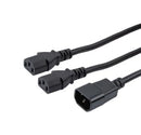 L-COM C14-C132-10-6F Split PWR Cord IEC C14-IEC C13 10A 6 New