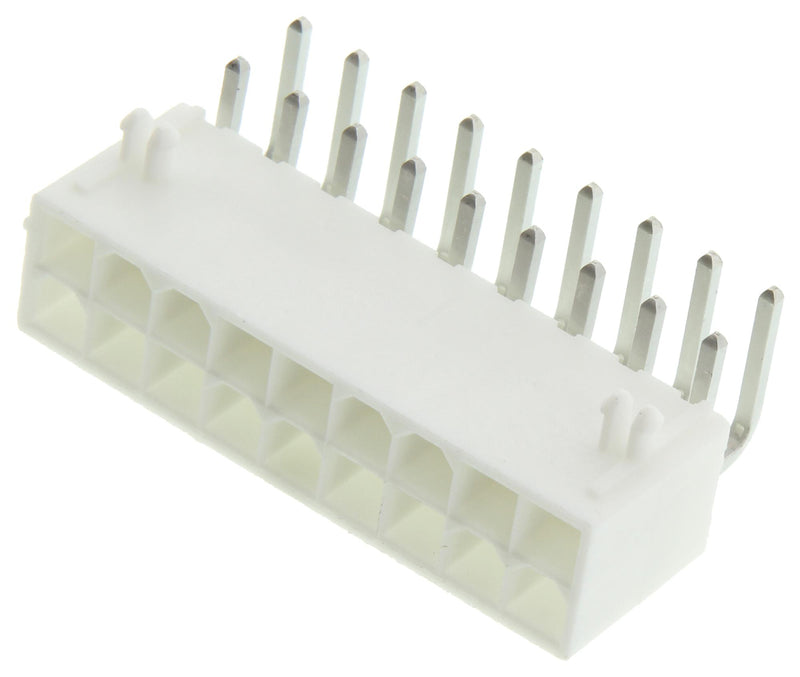 Molex 39-30-0180 Wire-To-Board Connector 4.2 mm 18 Contacts Header Mini-Fit Jr. 5569 Series Through Hole