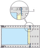 Nvent Schroff 20822-048 Perforated Rail 42HP IEC 60603-2 Connectors Europacpro Ratiopacpro Compacpro and Propacpro