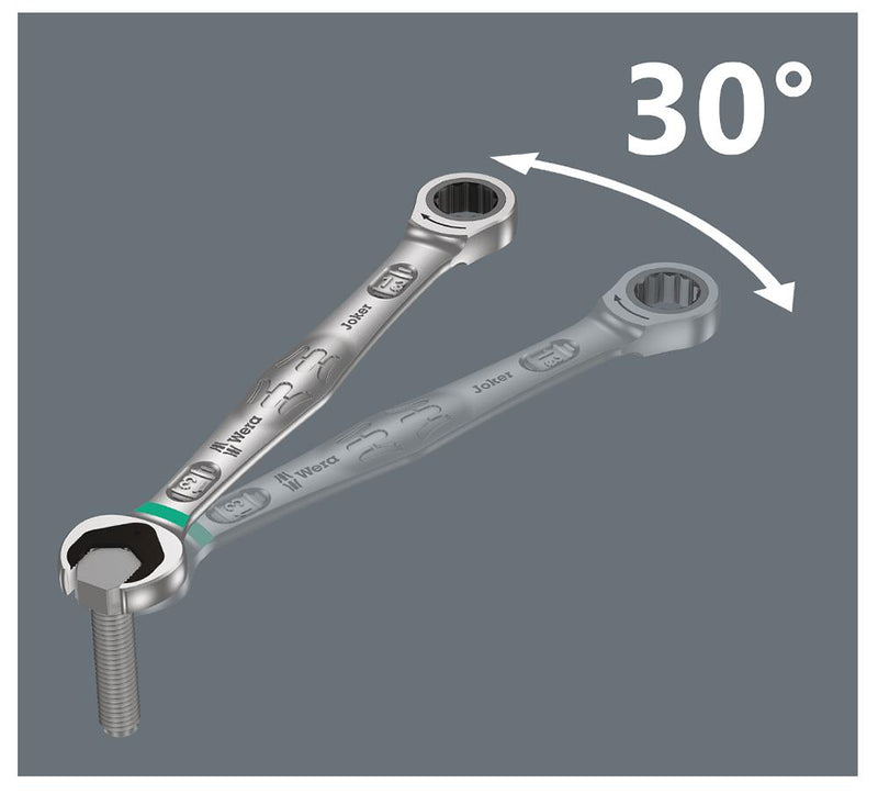 Wera 05073279001 05073279001 Wrench Ratchet Joker Metric 19 mm Length 246