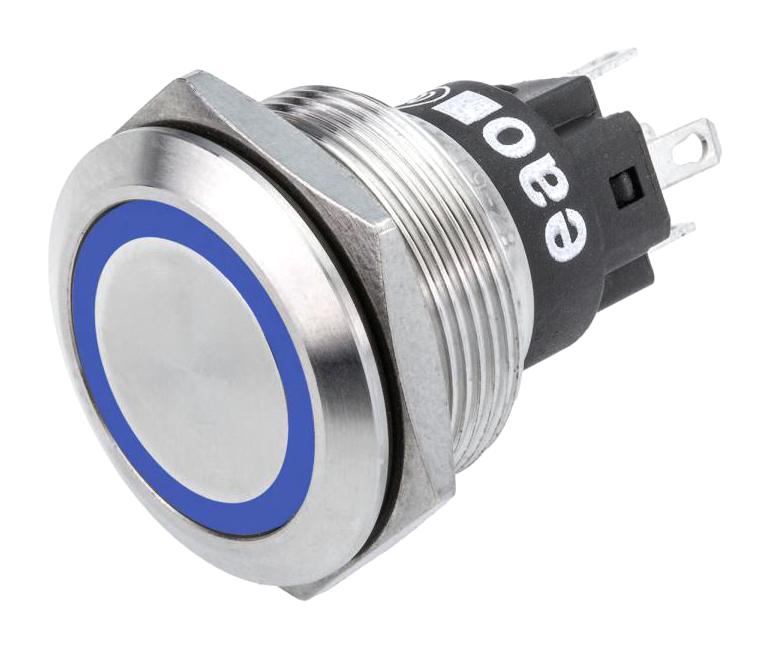 EAO 82-6651.1124 82-6651.1124 Vandal Resistant Switch 316L Stainless Steel Series 82 22 mm Spdt Momentary Round Natural