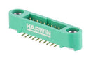 Harwin G125-MS12005M1P Pin Header Black / Green Wire-to-Board 1.25 mm 2 Rows 20 Contacts Surface Mount