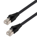 L-COM TRD695SFBLK-1F TRD695SFBLK-1F Enet Cable CAT6 RJ45 PLUG-PLUG 1FT New