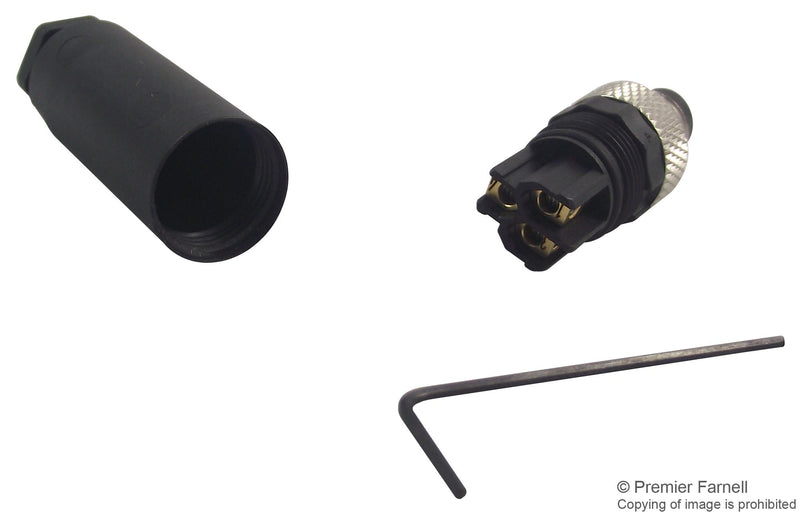 Phoenix Contact SACC-M 8MS-3CON-M-SW SACC-M 8MS-3CON-M-SW Sensor Connector M8 Male 3 Positions Screw Pin Straight Cable Mount