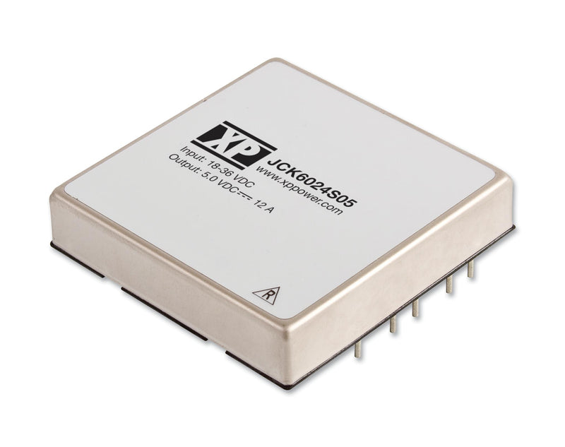 XP Power JCK6024S12 JCK6024S12 Isolated Through Hole DC/DC Converter High Density ITE 2:1 60 W 1 Output 12 V 5 A