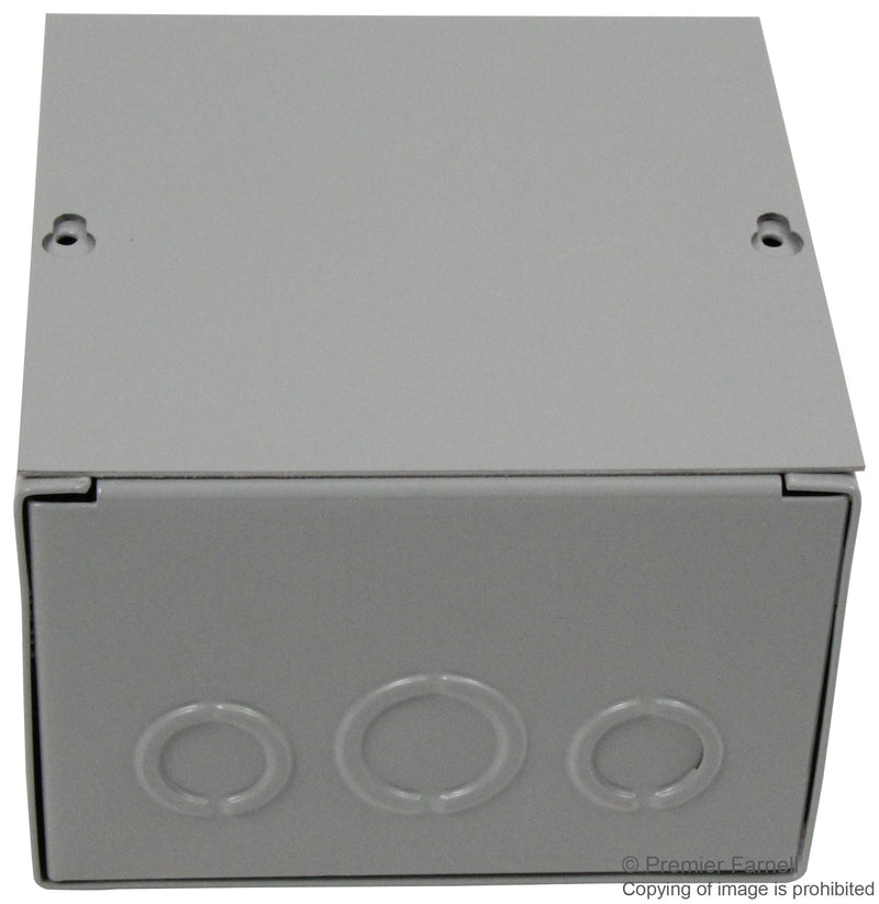 HOFFMAN ENCLOSURES ASE6X6X4 ENCLOSURE, JUNCTION BOX, STEEL, GRAY