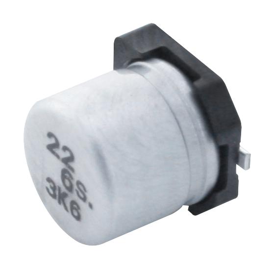 Panasonic EEE1EA100NP SMD Aluminium Electrolytic Capacitor Bi-Polar Radial Can - 10 &Acirc;&micro;F 25 V 2000 Hours @ 85&deg;C