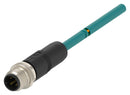 TE Connectivity TAD2413A201-007 TAD2413A201-007 Sensor Cable D-Code M12 Plug Free End 4 Positions 10 m 32.8 ft