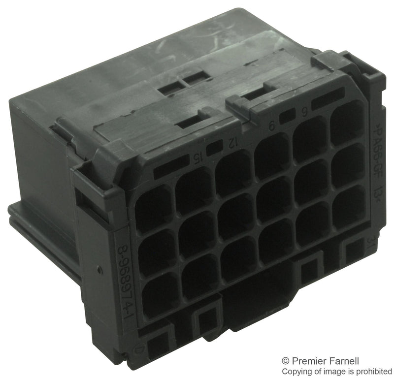 TE Connectivity 8-968974-1 8-968974-1 Connector Housing AMP MCP 2.8 System Socket 18 Ways 5 mm