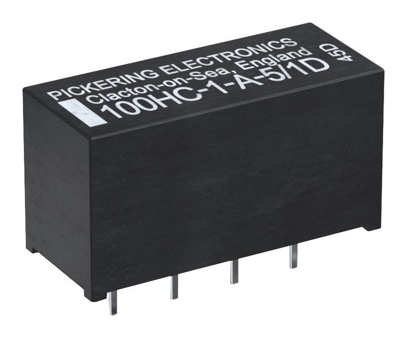 Pickering 100HC-1-A-12/1D Reed Relay SPST-NO 12 V 100HC Series Through Hole 2 Kohm 1 A