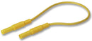 HIRSCHMANN TEST AND MEASUREMENT 934077103 Test Lead, 4mm Banana Plug to 4mm Banana Plug, Yellow, 1 kV, 32 A, 2 m