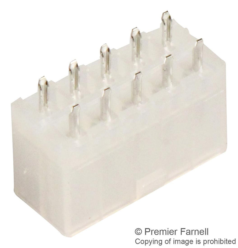 AMP - TE CONNECTIVITY 1-1586037-0 Rectangular Connector, VAL-U-LOCK Series, 10 Contacts, Header, 4.2 mm, Through Hole, 2 Row