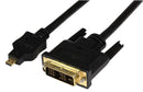 Startech HDDDVIMM1M Audio / Video Cable Assembly Hdmi Micro Plug DVI-D 3.28 ft 1 m Black