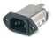 CORCOM - TE CONNECTIVITY 3EEJ1 IEC Filter, 101.5 nF, 250 VAC, 3 A, IEC, Mains, Quick Connect, 1.45 mH