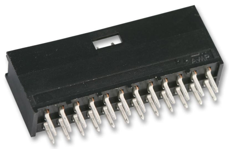 AMP - TE CONNECTIVITY 280521-1 Wire-To-Board Connector, Shrouded, 2.54 mm, 24 Contacts, Plug, AMPMODU MOD II Series, Solder