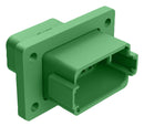 Amphenol SINE/TUCHEL AT04-12PC-L012 12 Position Receptacle Flange Mount Connector PIN Green Keyed C 98AC8312