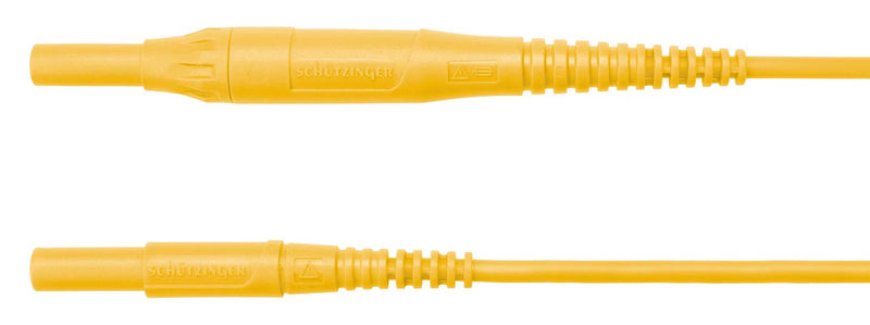 Schutzinger MSFK B441 / 1 200 GE Test Lead 4mm Banana Plug Shrouded kV 8 A Yellow 2 m