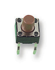 Multicomp PRO MCDTS6-2R MCDTS6-2R Tactile Switch MCDTS6 Top Actuated Through Hole Round Button 260 gf 50mA at 12VDC