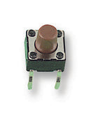 Multicomp PRO MCDTS6-5R MCDTS6-5R Tactile Switch MCDTS6 Top Actuated Through Hole Round Button 260 gf 50mA at 12VDC